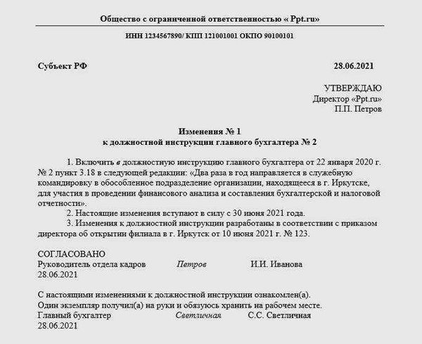 Что указывать в инструкции: содержание и значение