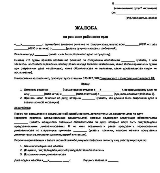 Аппеляционное определение: основные требования и нюансы